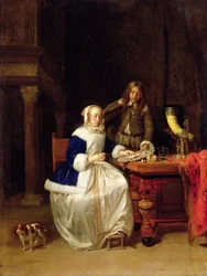 Café da manhã, c.1600 (óleo sobre madeira)